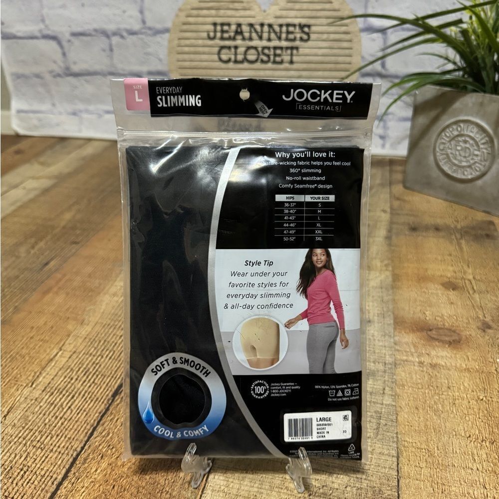 Jockey Essentials black Women's Soft Cool Slimming High Waisted Brief Size S NEW - Picture 5 of 6